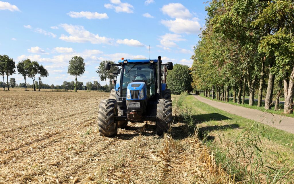 Pradamano,,Italy.,September,22,,2022.,New,Holland,Tractor,On,A